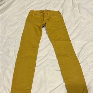 Vince Mustard Skinny Jeans for Women